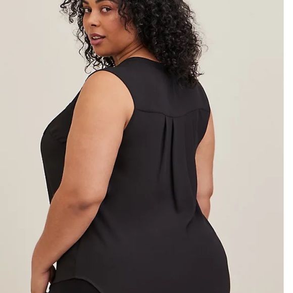 HARPER GEORGETTE SLEEVELESS BLOUSE - Picture 3 of 4